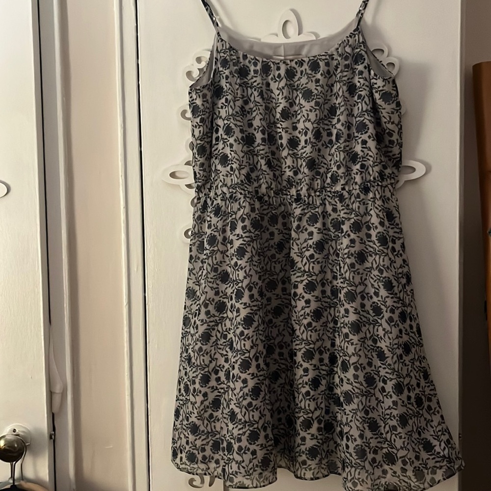 Chiffon overlay floral dress